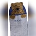 Pottery Barn Kids Embroidered Nolan Shaggy Head Sleeping Bag 62 x 26 Blue
