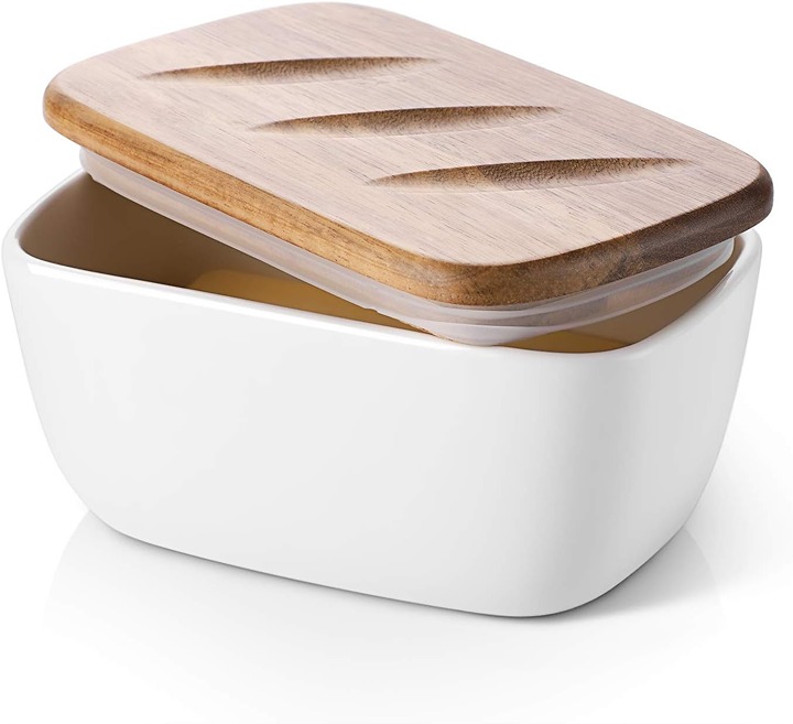 Ceramic Butter Dish with Lid for Countertop