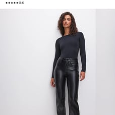 Good American Leather Pants Size 12