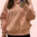 NIKE Light Pink Baggy Wide Sleeved Thick Oversized Hoodie