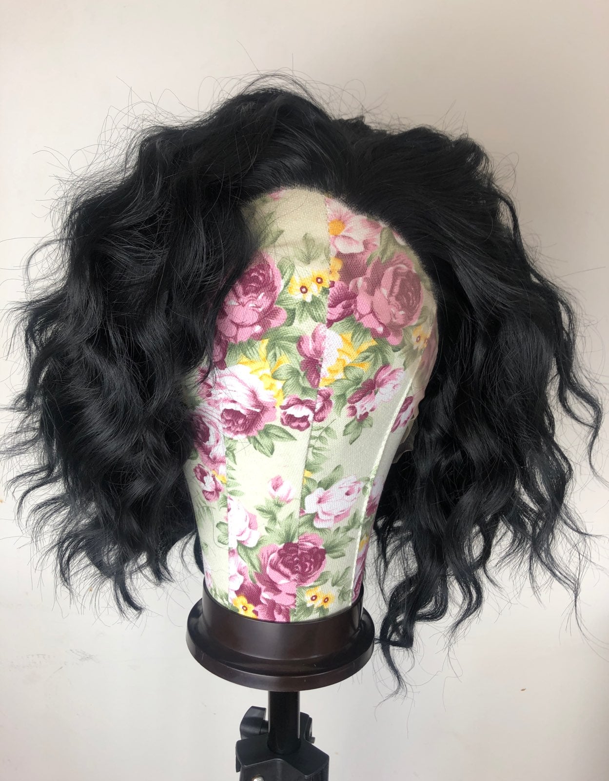 Black short wavy lacefront wig *NEW
