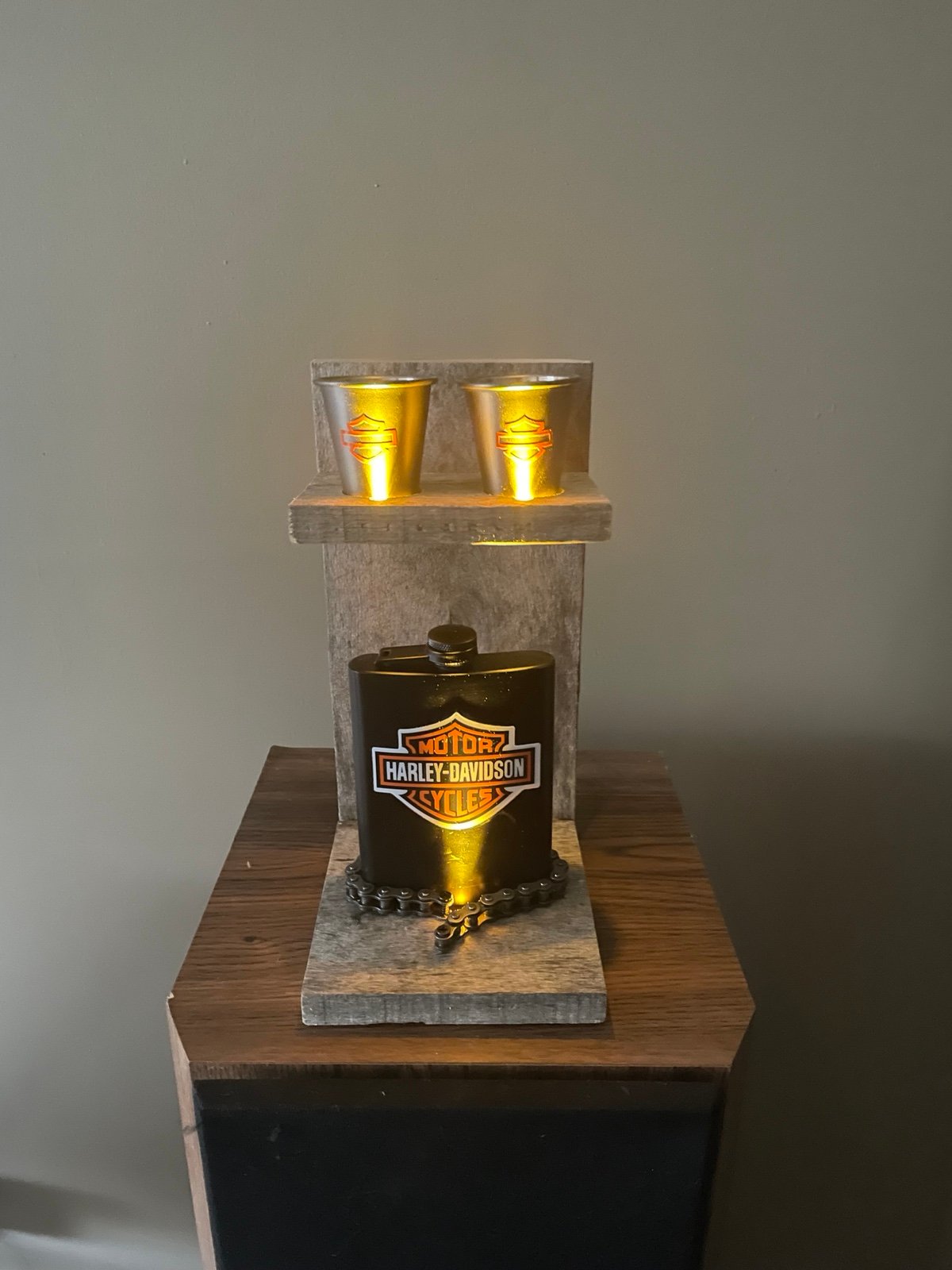 Harley Davidson Flask Set