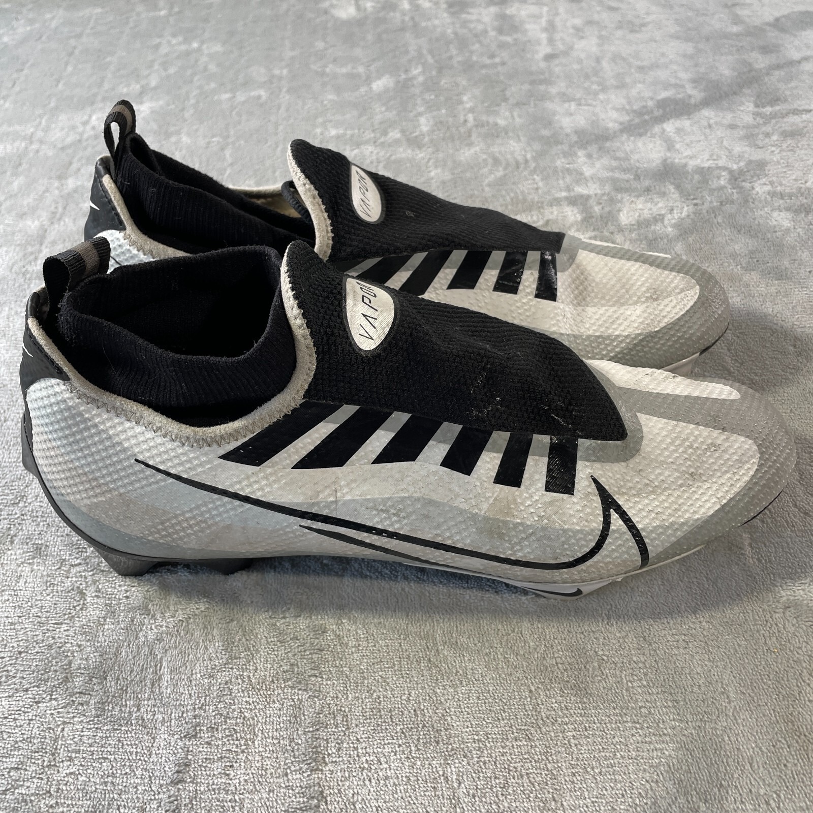 Nike Vapor Edge Pro 360 Men Size 11.5 Silver Football Cleats Shoes Ghost Lace