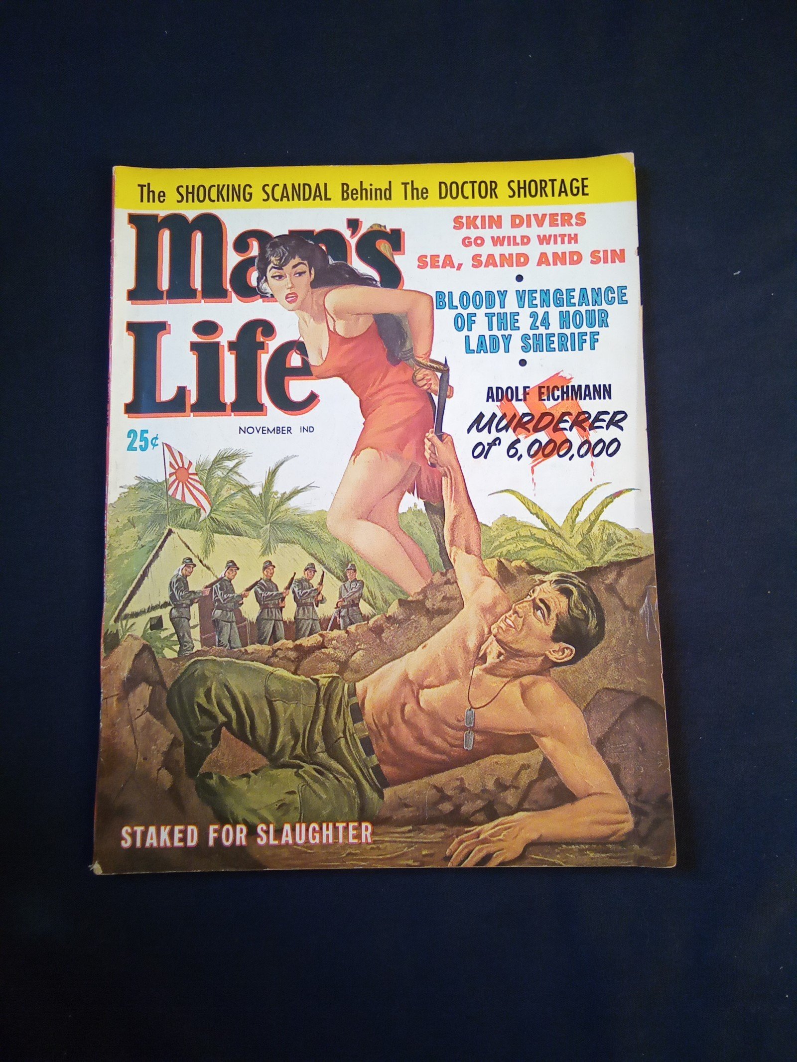 MAN 'S LIFE MAGAZINE NOV. 1960 FULL COMPLETE ISSUE VERY GOOD CONDITION