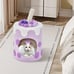 Bubble Tea Cat Tree Tower with Scratching Post-Purple - Color: Purple