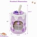 Bubble Tea Cat Tree Tower with Scratching Post-Purple - Color: Purple