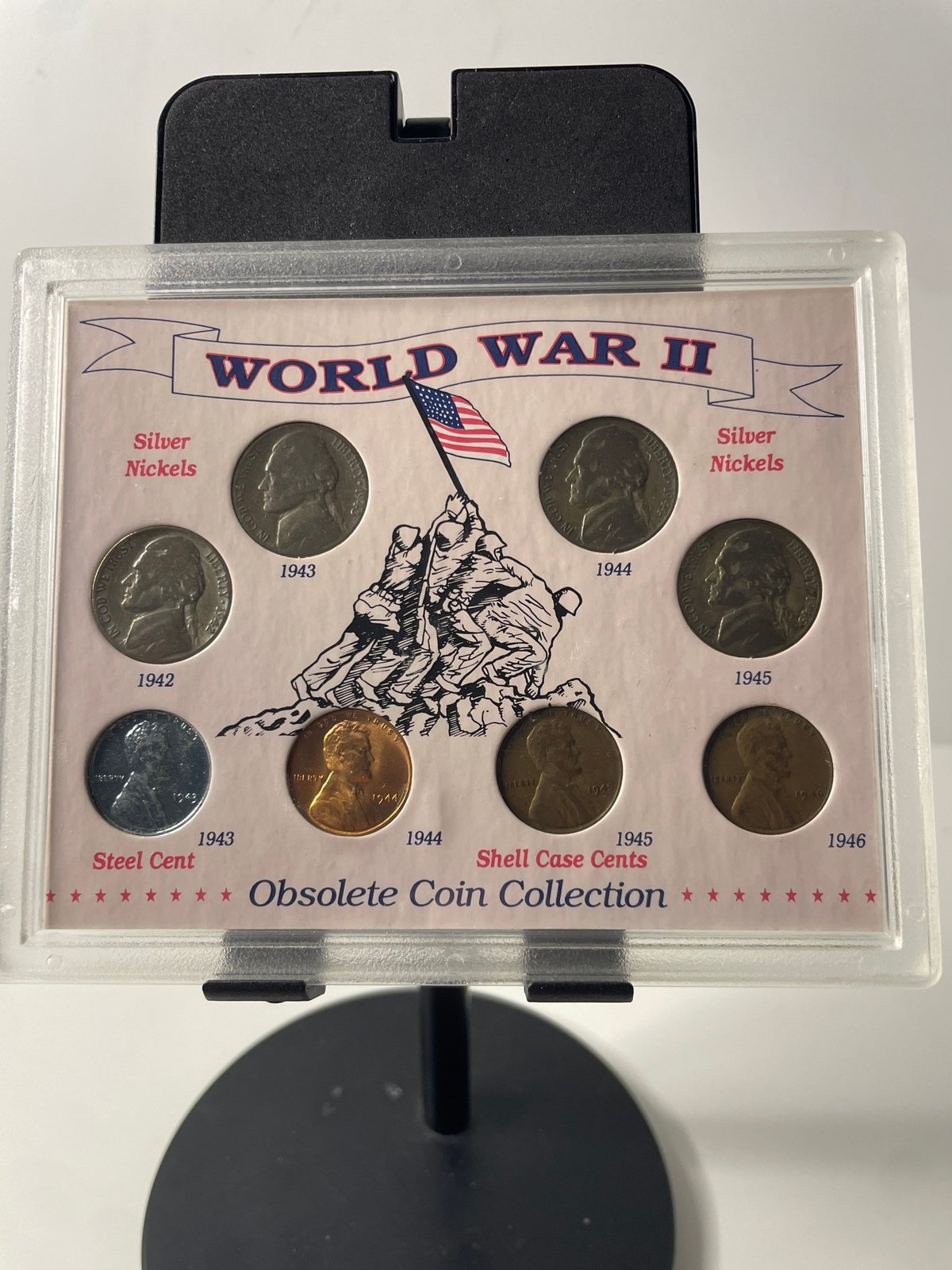 World War II Obsolete Coin Collection Silver War Nickels, Steel Cent, etc