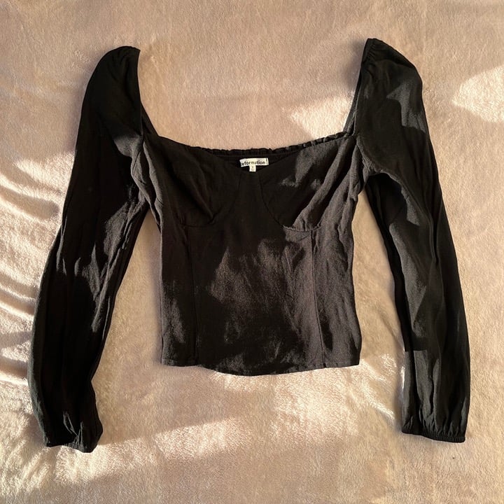 Reformation Reign Top Black 2