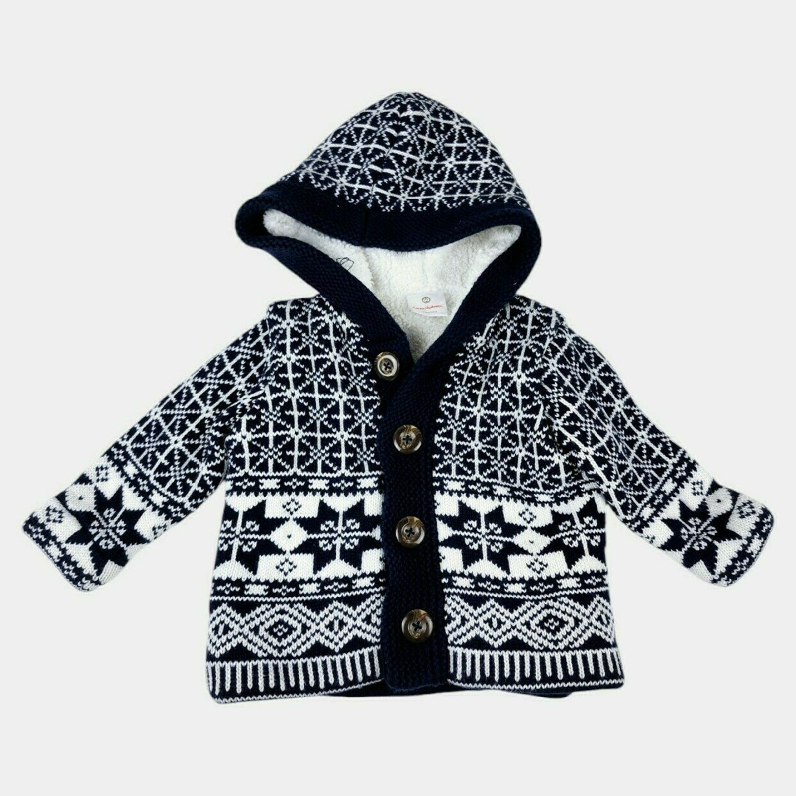 Hanna Andersson Fair Isle Sherpa Lined Sweater
