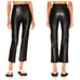 Wolford Jenna Vegan Leather Trousers Pants *Black* Crop Flare Sz EU 34 / US 4