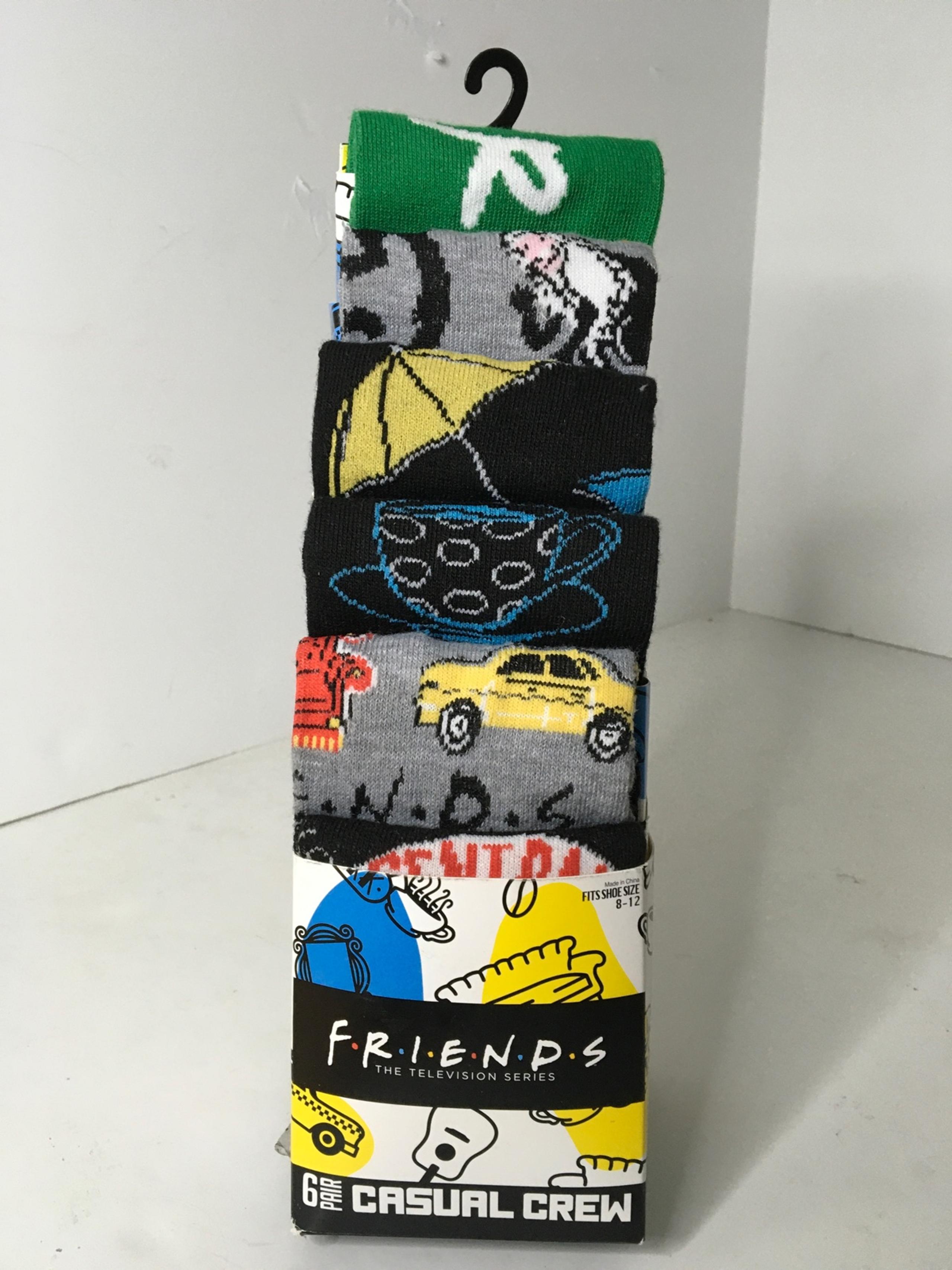 New Mens Friends the tv series 6pair casual crew socks