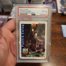 PSA 8 1992 Hoops Patrick Ewing His Ultimate Game