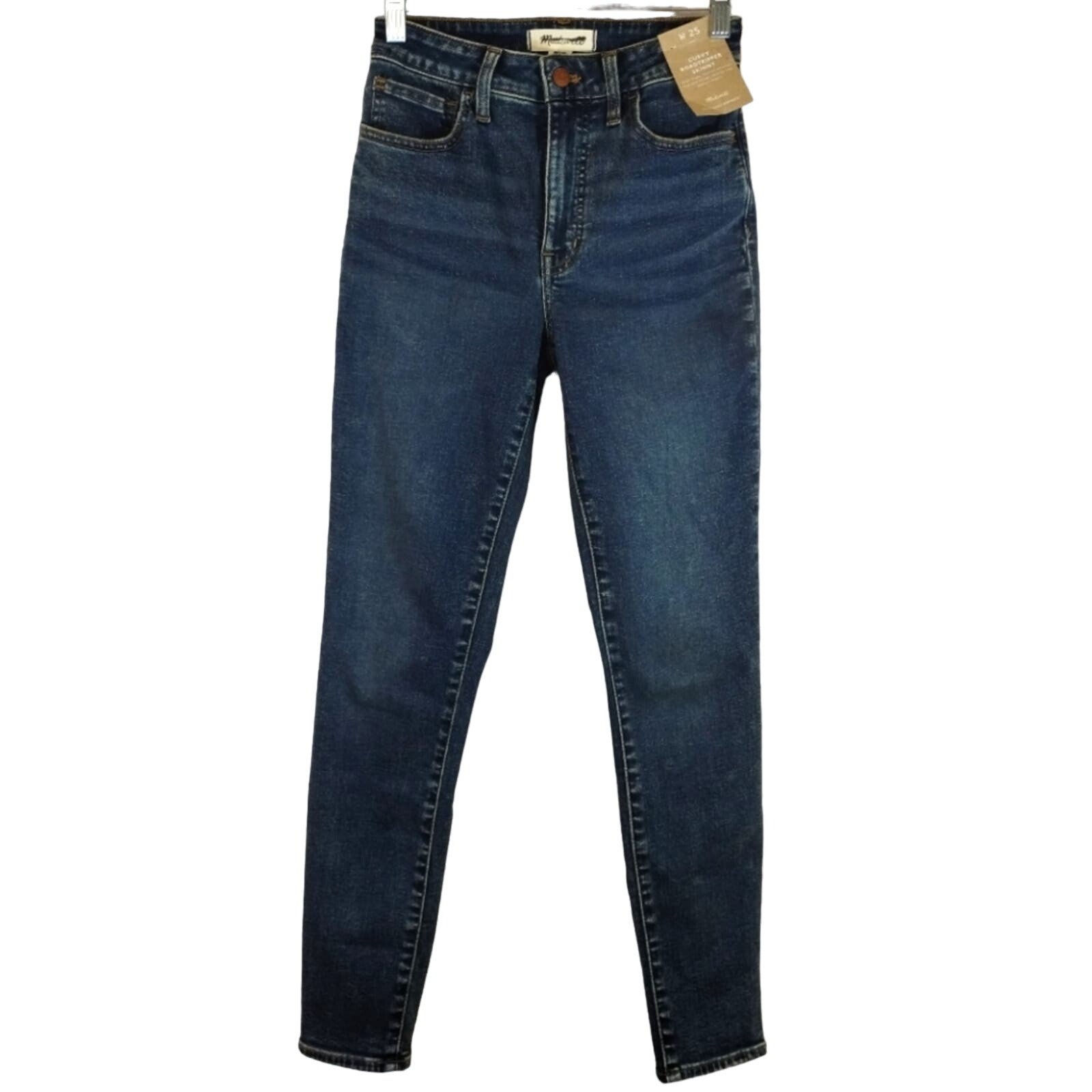 Y Madewell Litchfield Wash Curvy Roadtripper Authentic Skinny Denim Jeans NWT 25