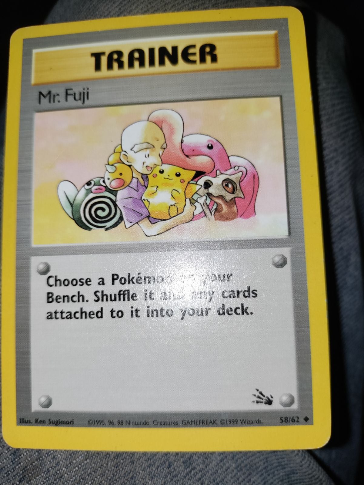 Mr Fuji trainer Pokemon card