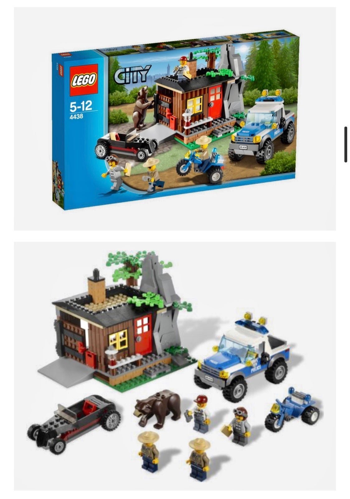 NEW Lego 4438 Robber’s Hideout-Cabin w/Bear DISCONTINUED VERY RARE Set!