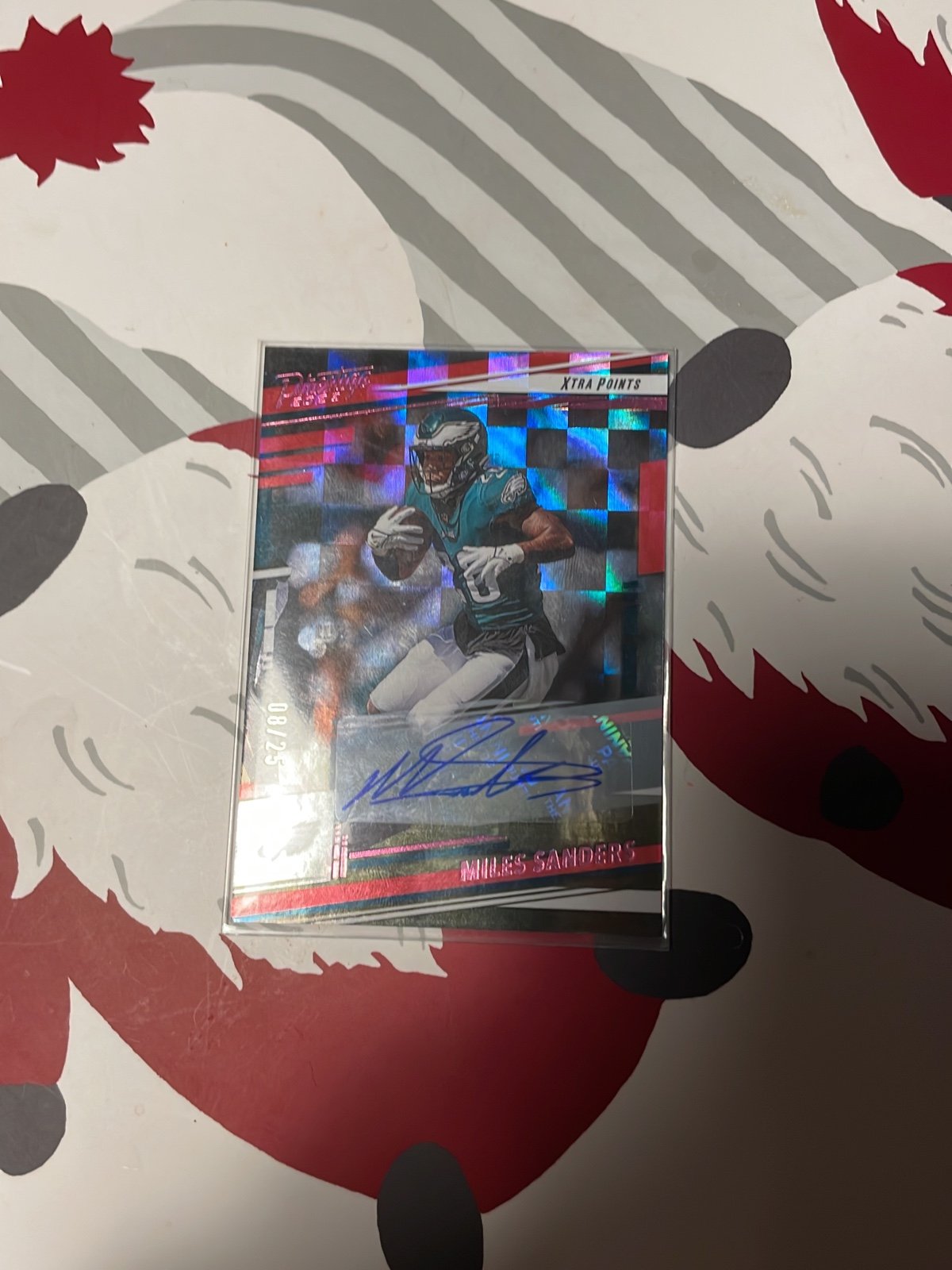 Miles sanders autograph 8/25