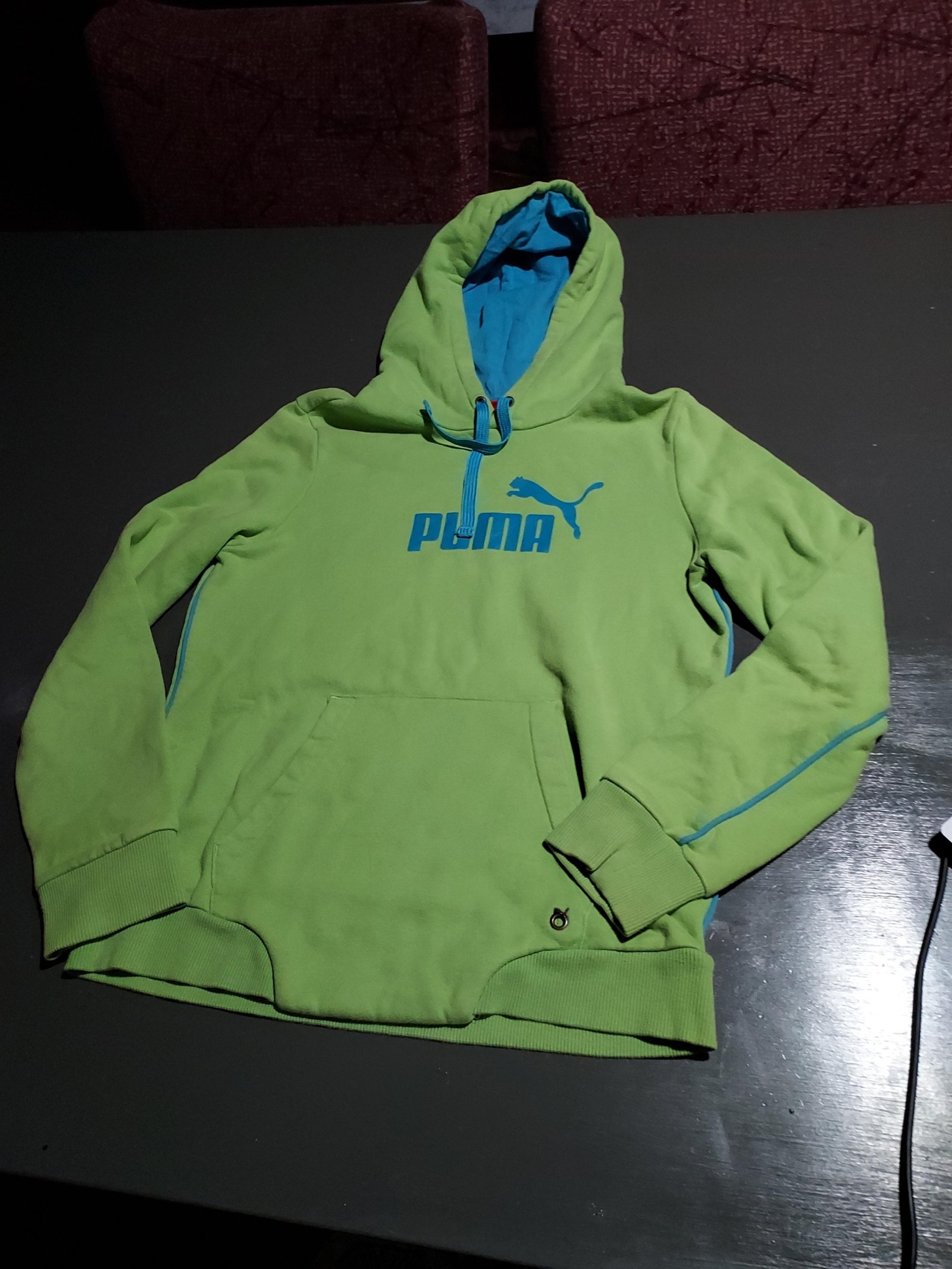 Puma Green and Blue Sweatshirt size Large