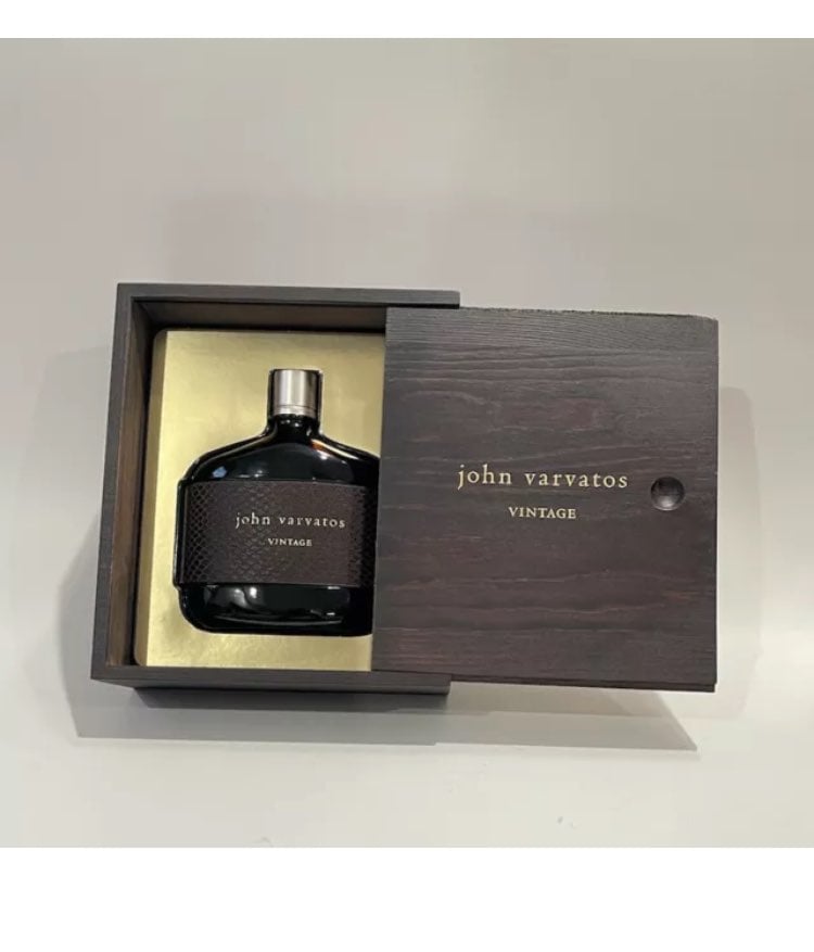 John Varvatos Vintage 6.8oz Edt Spray For Men New In Wodden Box