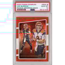 Graded 2020 Panini Donruss Joe Burrow #RGKJB Gridiron Kings Rookie Card PSA 10