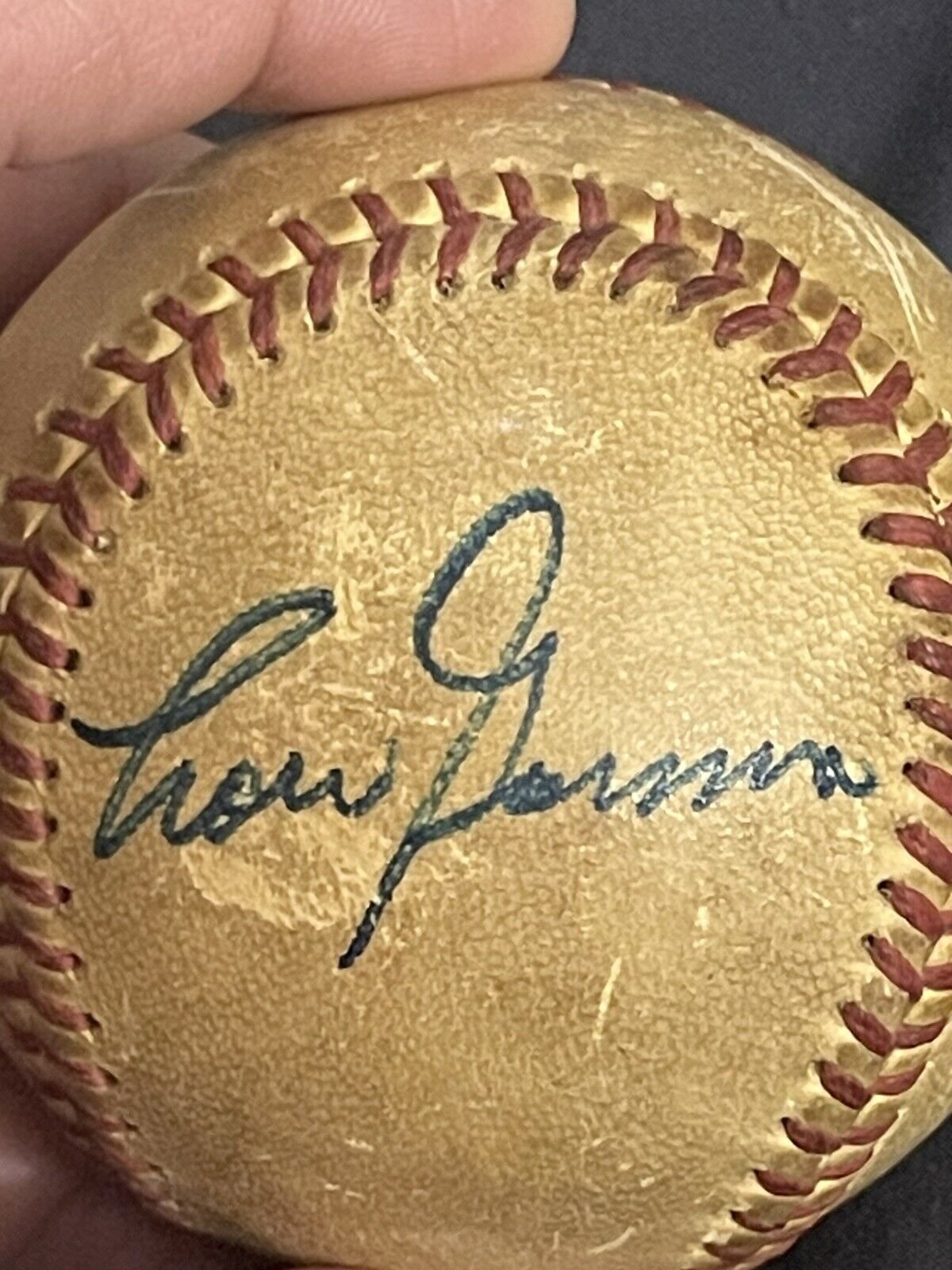 LOU GORMAN 1950’s SIGNED AUTOGRAPHED OML BASEBALL! Boston Red Sox/Mariners