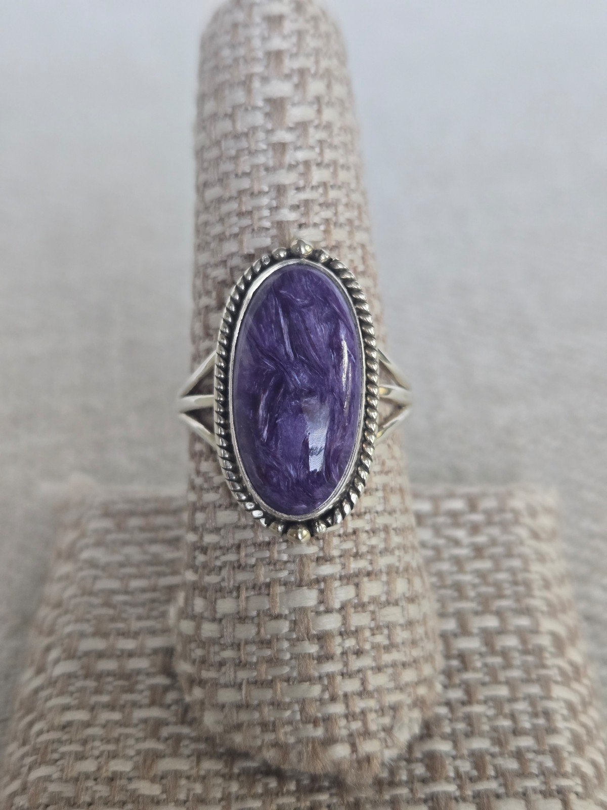 Charoite ring size 8