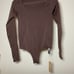 Skims Kim Kardashian Essentials Long Sleeve Scoop Neck Bodysuit S/M BS-SCN-0315