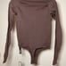 Skims Kim Kardashian Essentials Long Sleeve Scoop Neck Bodysuit S/M BS-SCN-0315