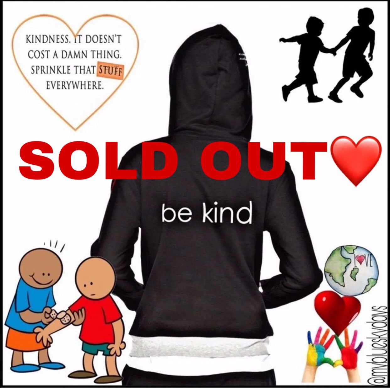 Be kind Zip Up Hoodie