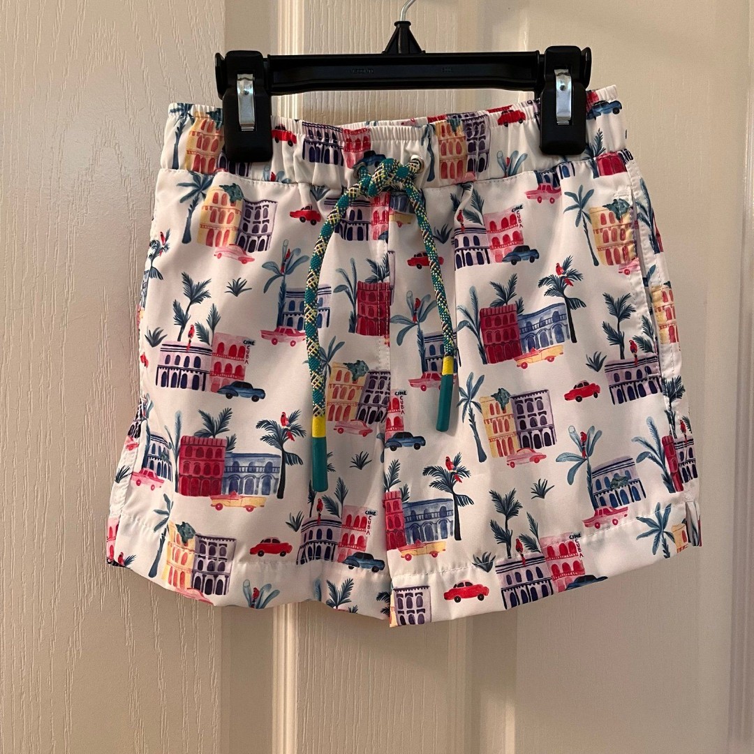 Lison Paris Cuba Swim Trunks Shorts Boys Size 6 NWT