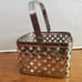 Beautiful Vintage 5 Inch Metal Basket For Storage, Display, Jewelry, Etc.