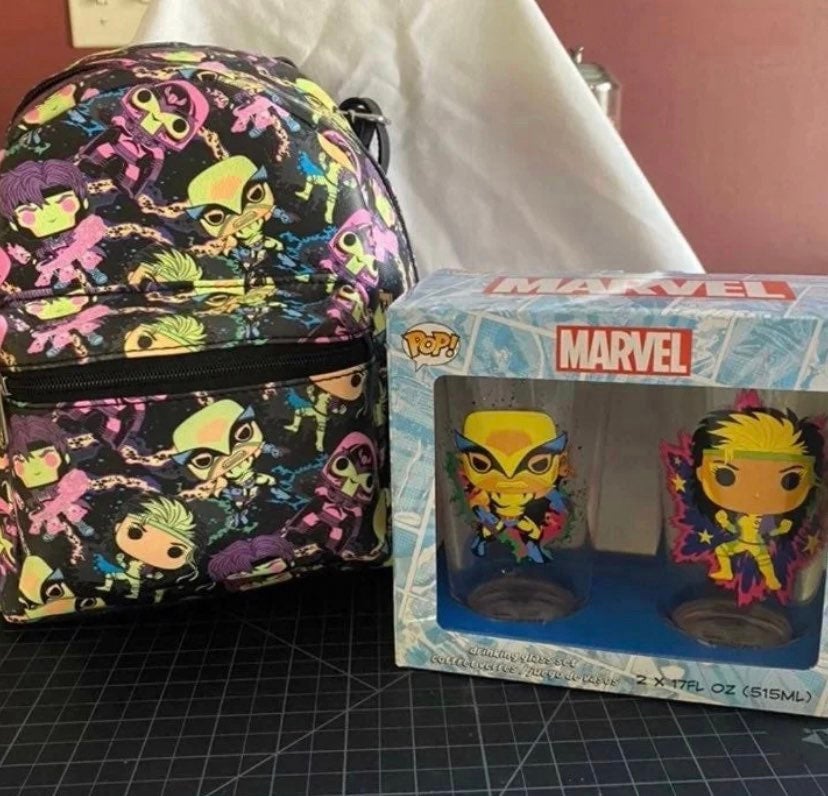 Marvel X-Men Wolverine Funko POP! Backpack & glass set