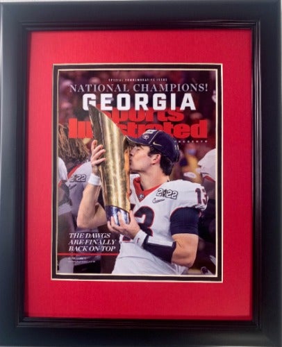 Georgia Bulldogs National Champions SI Cover Framed
