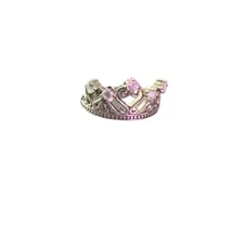 925 Sterling Silver Princess Tiara Ring size 7.75