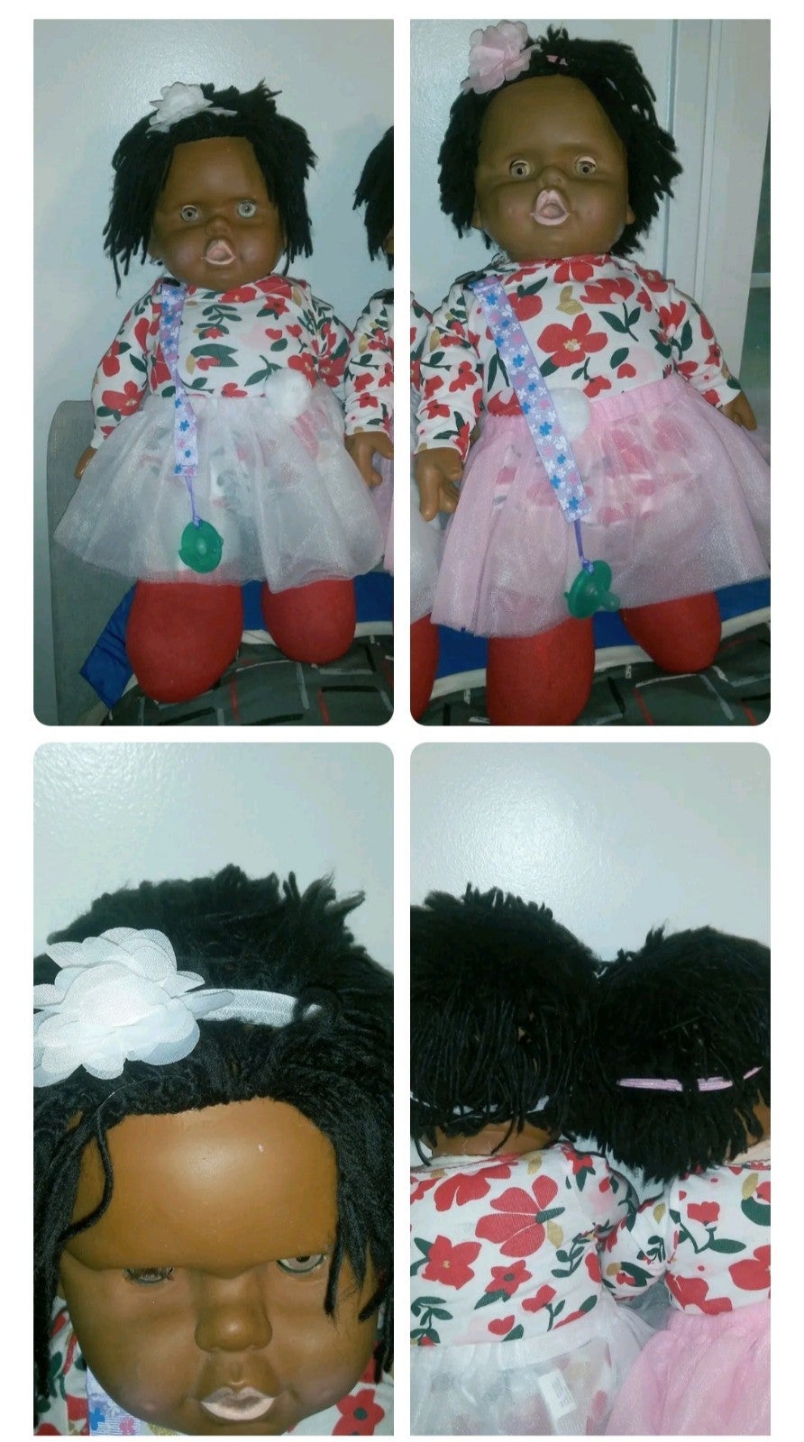 1980 vintage Ice Cream Dolls GIANT SIZE extremely rare Twins African A.
