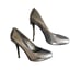 Tory Burch Womens Silver High Heels Leather Pumps Shoes Size 8.5