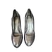 Tory Burch Womens Silver High Heels Leather Pumps Shoes Size 8.5