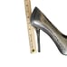 Tory Burch Womens Silver High Heels Leather Pumps Shoes Size 8.5