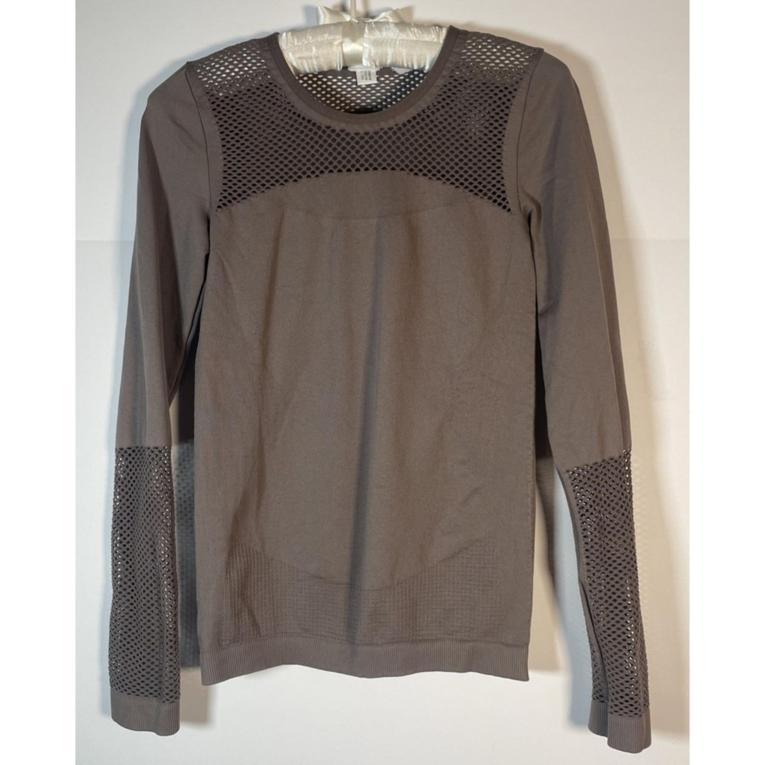 Adidas by Stella McCartney Athletic Sports Top  Medium Brown Mesh EUC Stretch