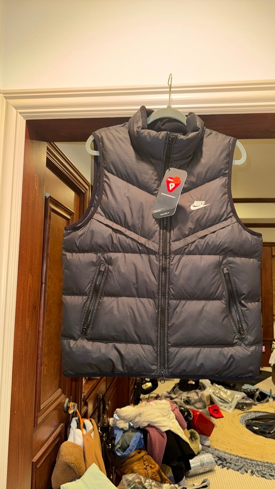MENS NIKE VEST STORM FIT PRIMA LOFT SIZE MED