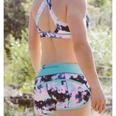 Lululemon clouded menthol speed shorts