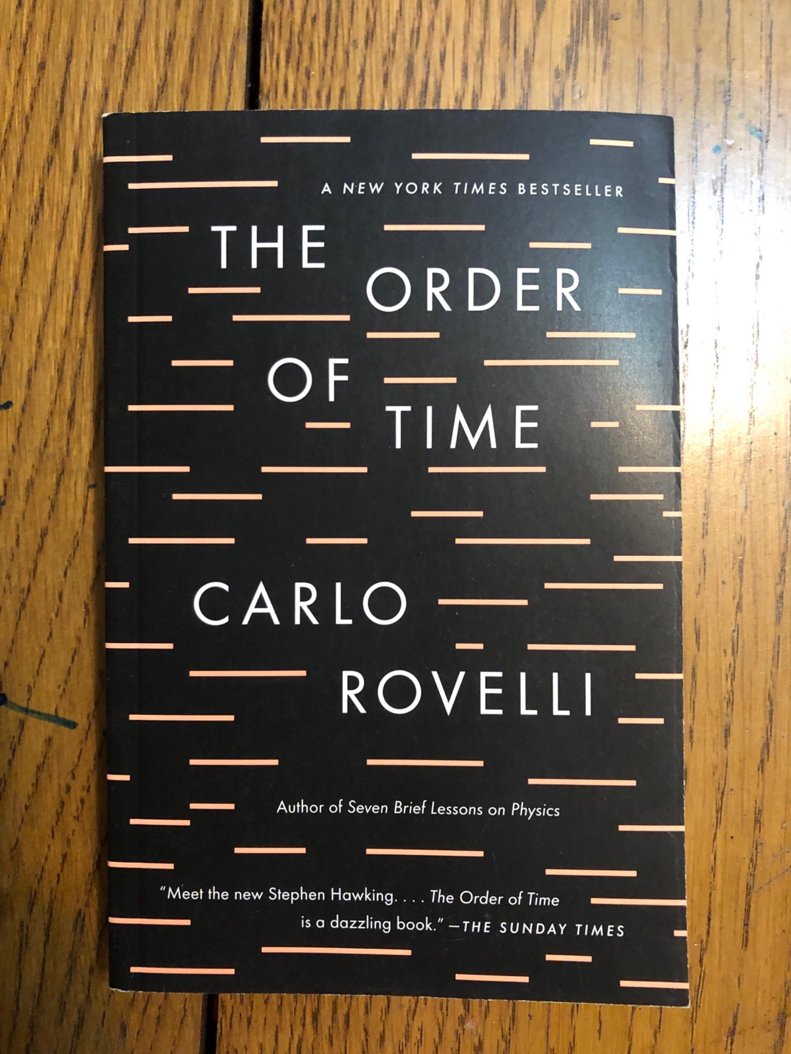 Book “The Order of Time” By Carlo Rovelli