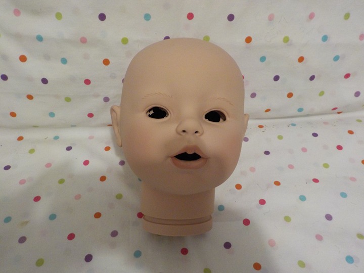 Baby Doll Reborn Head Parts, 17 Circumference, NEW,Pud-N-Cakes 2000,Doll Parts