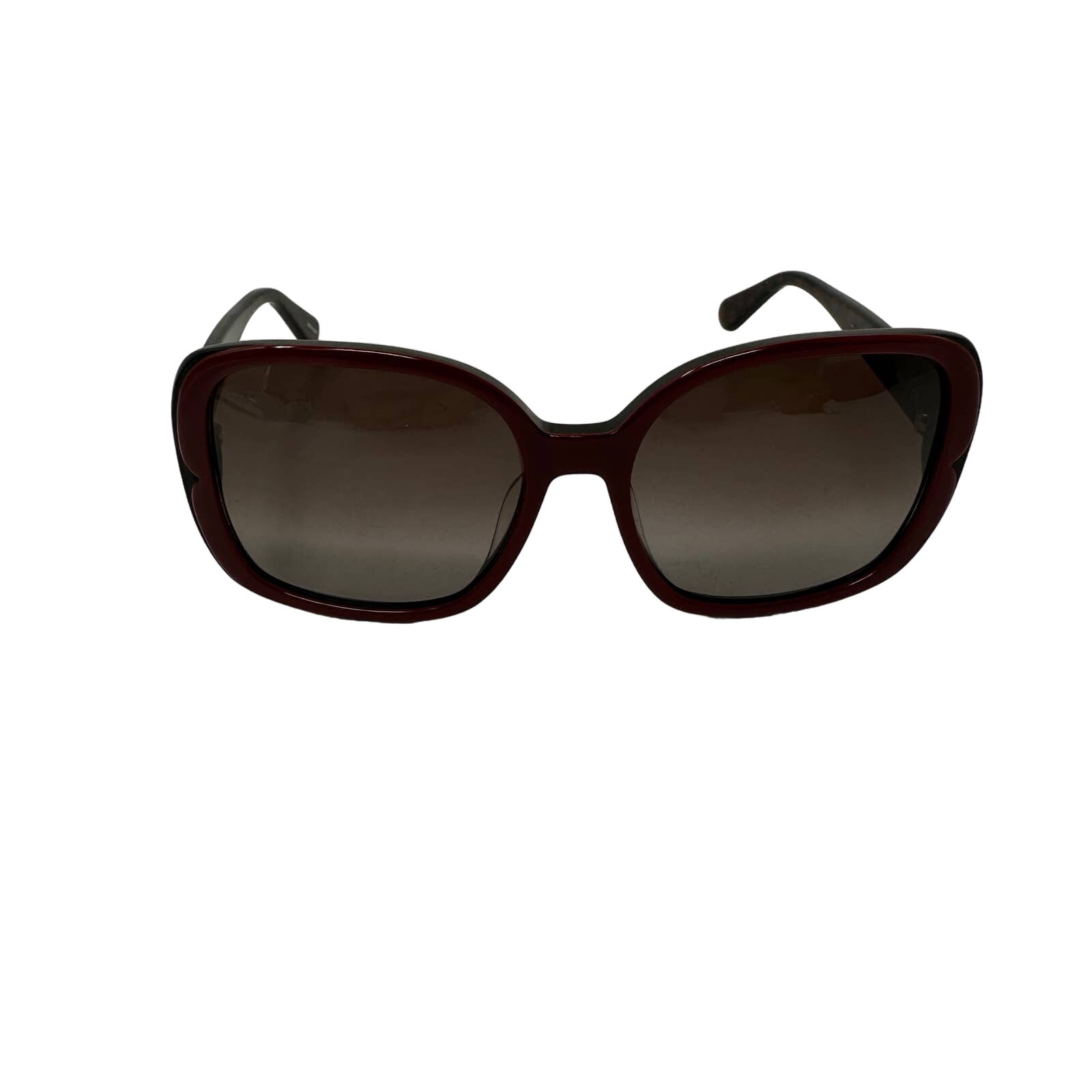 Kate Spade New York Elianna/G/S Sunglasses Maroon Red Black Square Shape