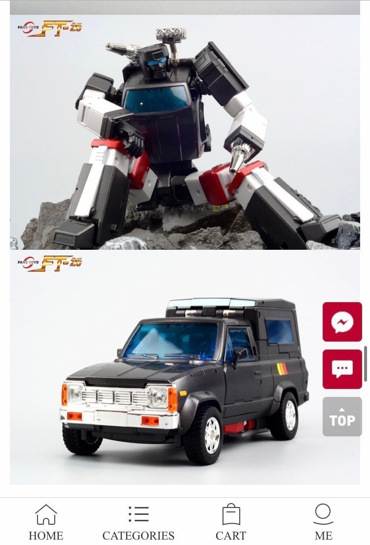 Fanstoys FT-25 Outrider rendition of TrailBreaker . MISB.