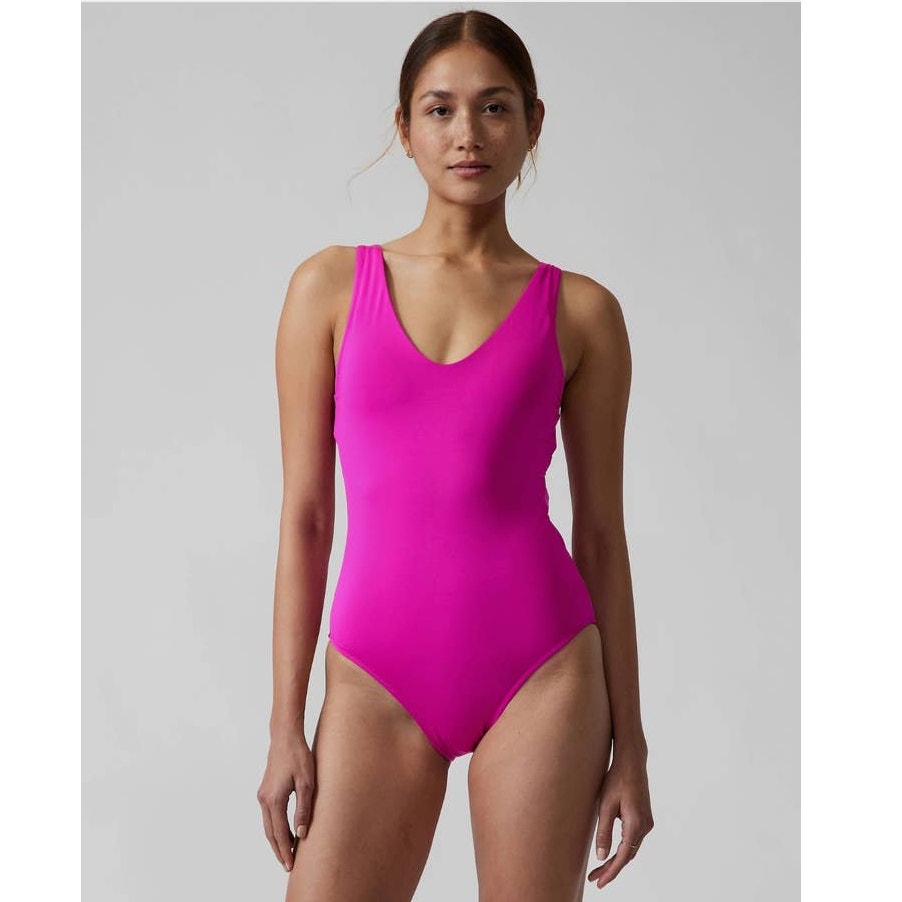 NWT Athleta Seychelles one piece swimsuit - XS PETITE - electric fuchsia - XSP