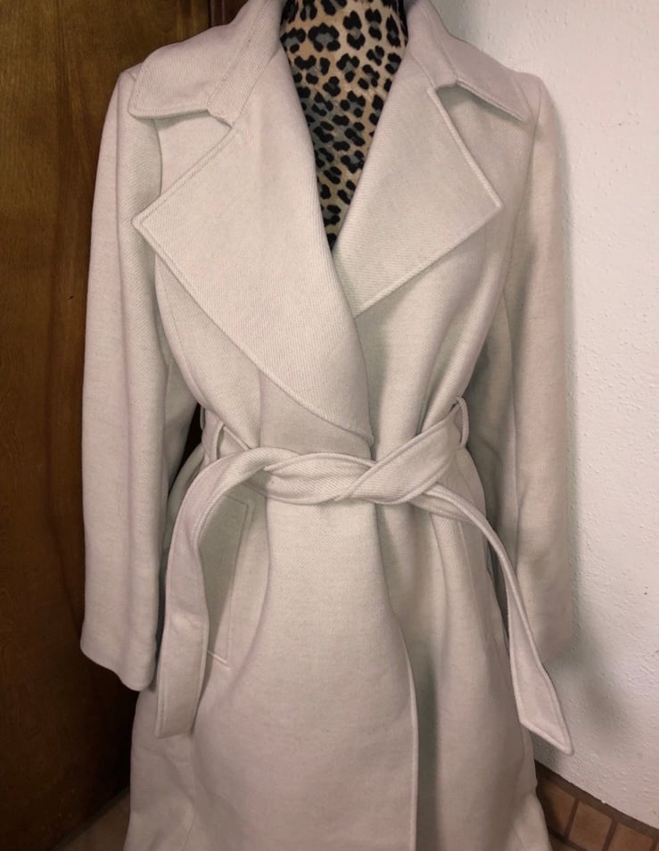 NWOT H&M Long Belted Wool Coat