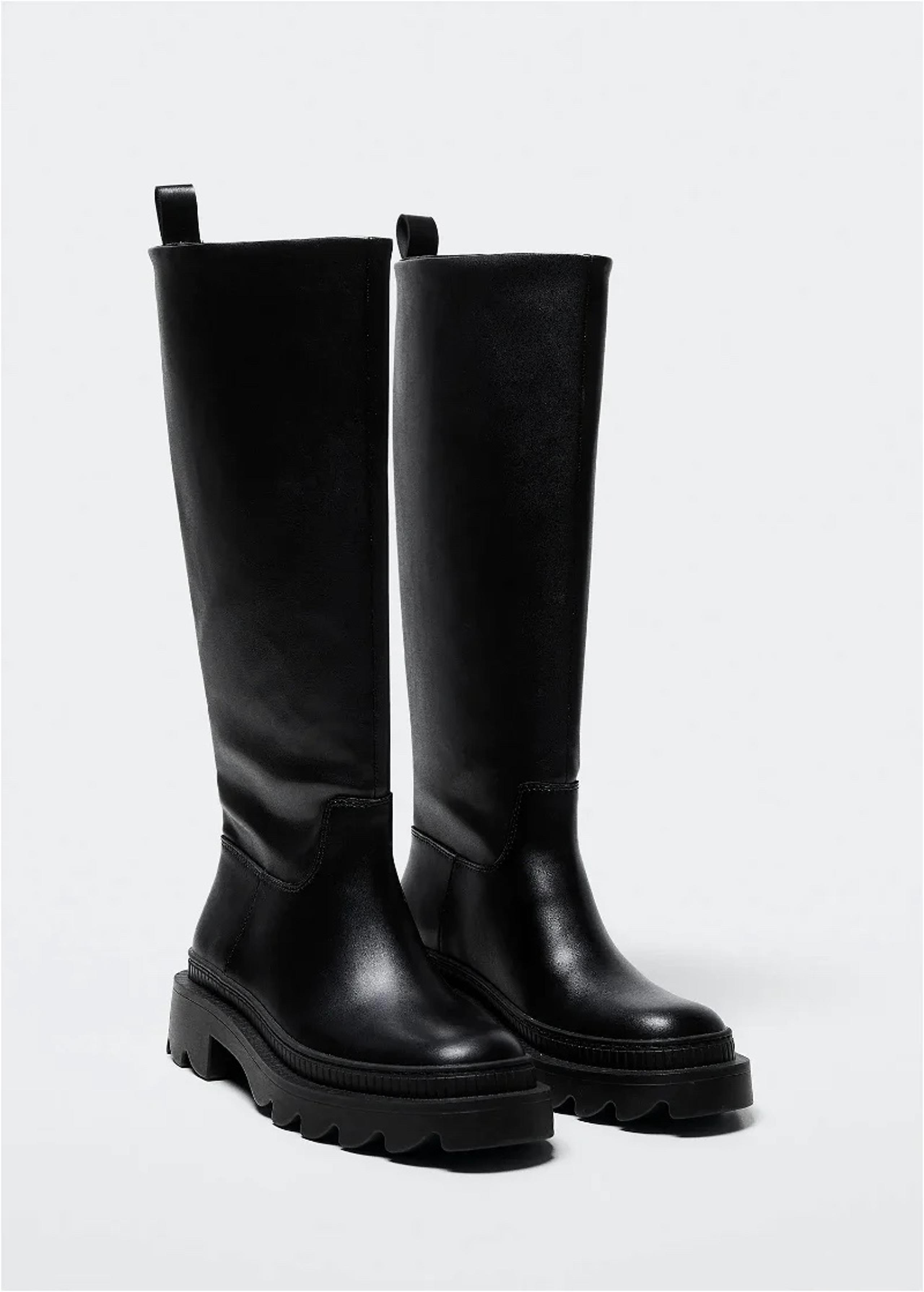 Mango High Boots With Track Sole casual classic comfy outdoor style winter