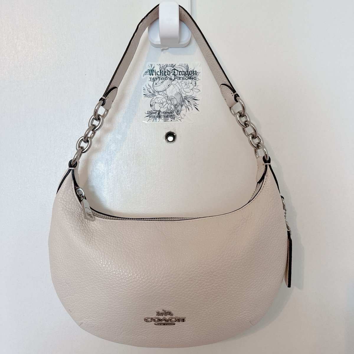 Coach White Payton Hobo Bag