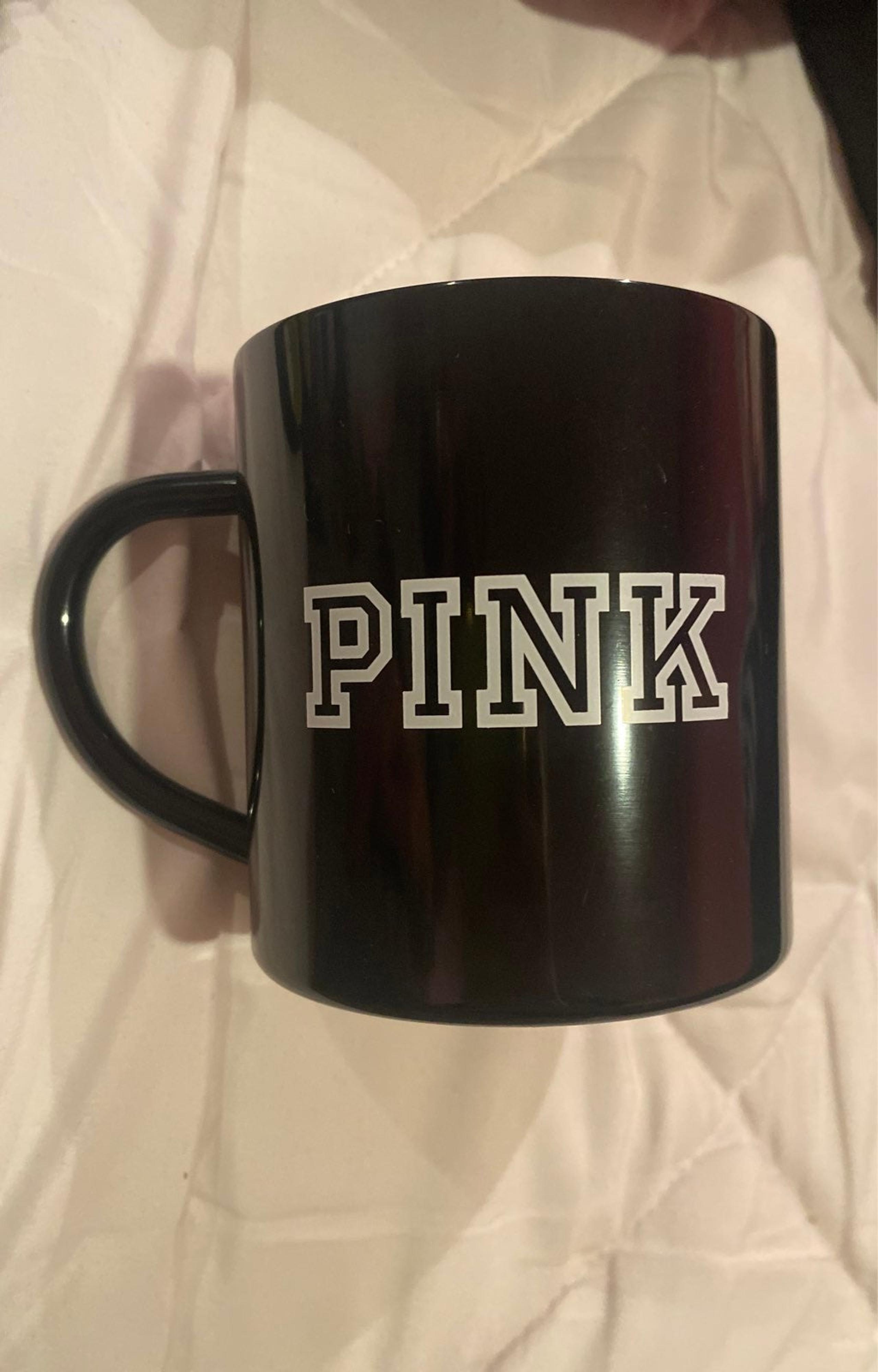 PINK metal mug