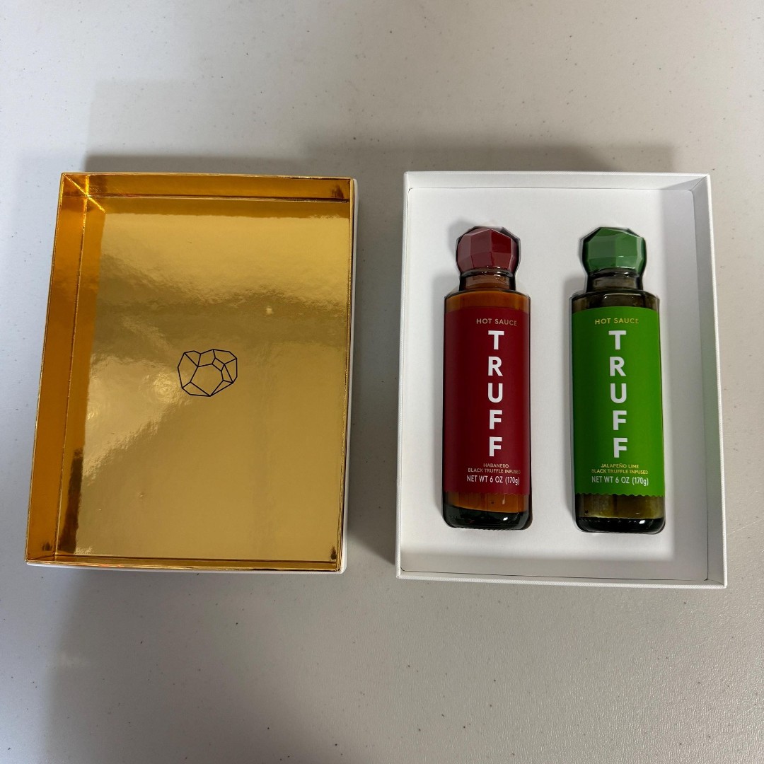 Truff Hot Sauce Habanero Jalapeño Lime Gift Box Set Black Truffle Infused 6oz